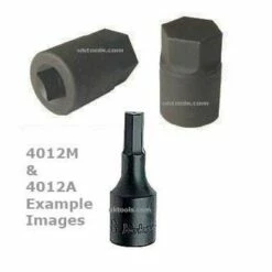 Koken 4012A.100-3/16 3/16"AF 1/2"Dr. HEX Impact Socket 100mm Long
