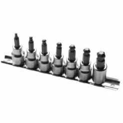 Britool 7 Piece 3/8" Square Drive Metric Ball Ended Bit Socke